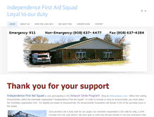 Tablet Screenshot of independencefirstaidsquad.com